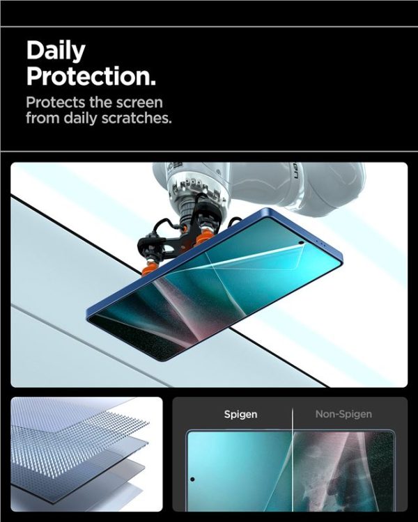 Spigen EliteShield EZ Fit HD 1 Pack-Samsung Galaxy S25 Ultra (AFL09083) - Image 3