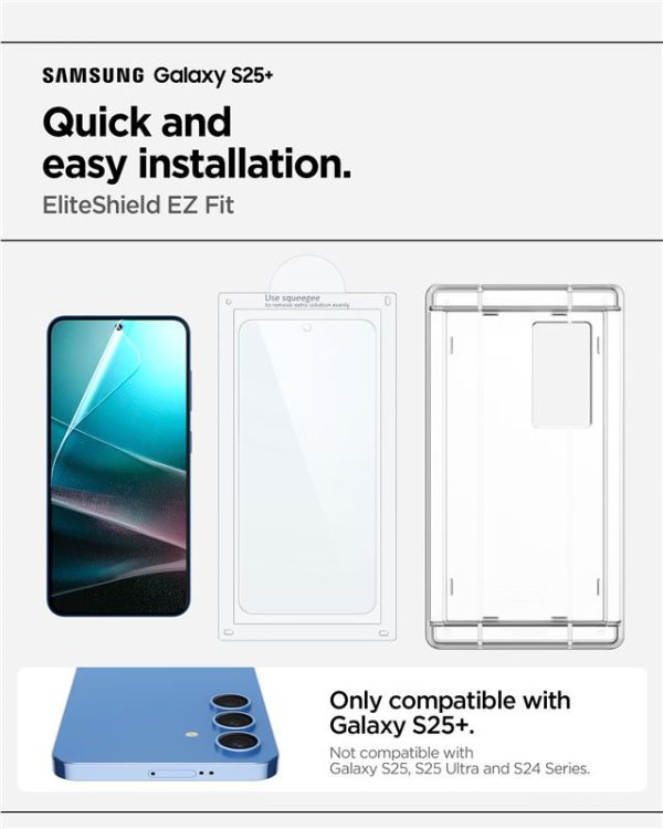 Spigen EliteShield EZ Fit HD 1 Pack-Samsung Galaxy S25+ Plus (AFL09087) - Image 9