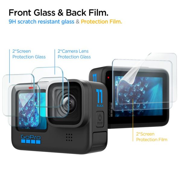 Spigen Glass tR SLIM Multi Pack F2P/L2P - GoPro Hero 4K (AGL09190) - Image 4