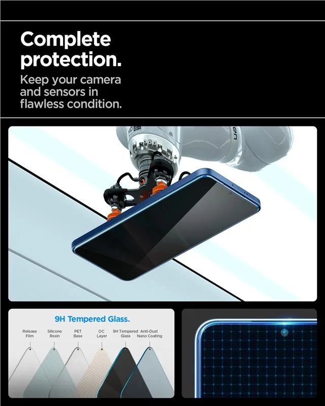 Privacy Τζάμι Προστασίας Samsung Galaxy S24 / S25 Spigen Glas.TR EZ Fit HD 2-Pack (AGL09308) - Image 3