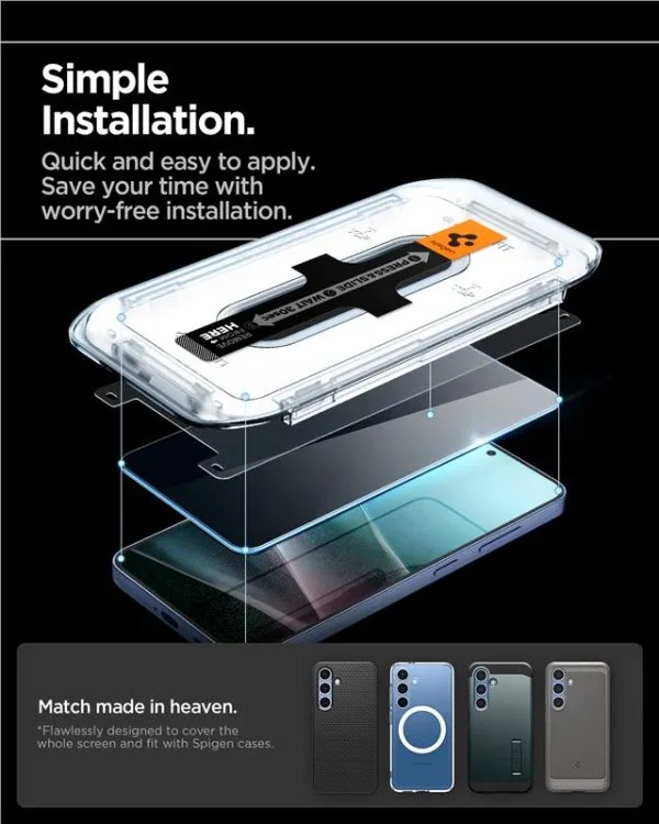 Privacy Τζάμι Προστασίας Samsung Galaxy S24 / S25 Spigen Glas.TR EZ Fit HD 2-Pack (AGL09308) - Image 13