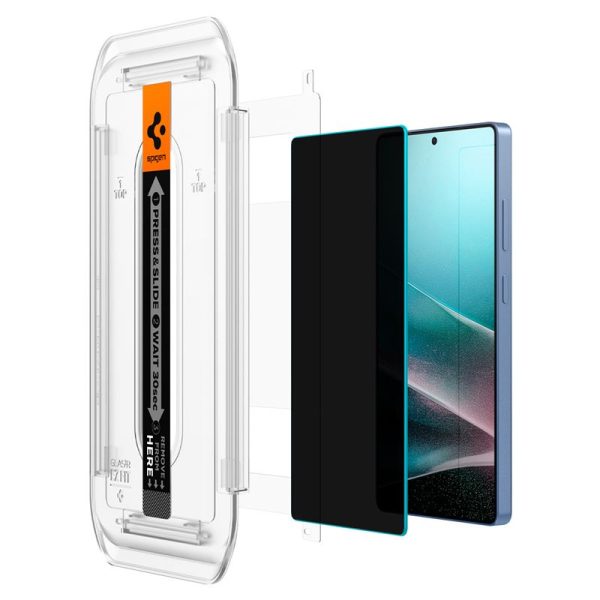 Spigen Glass tR EZ Fit HD (Privacy) 2 Pack-Samsung Galaxy S25 Ultra (AGL09335) - Image 10