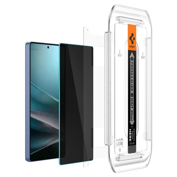 Spigen Glass tR EZ Fit HD (Privacy) 2 Pack-Samsung Galaxy S25 Ultra (AGL09335) - Image 11