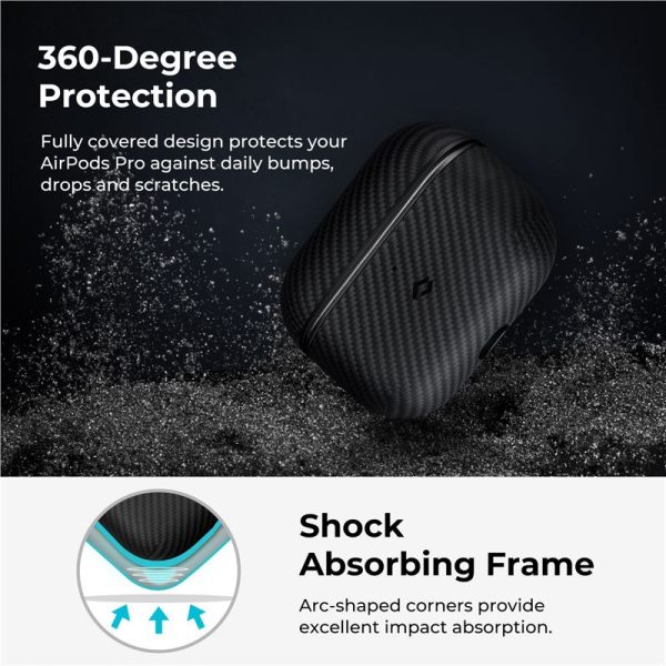 Pitaka MagEZ case black/grey - Airpods Pro (APM5001) - Image 6