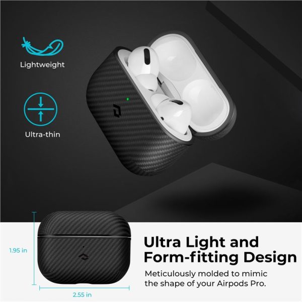 Pitaka MagEZ case black/grey - Airpods Pro (APM5001) - Image 3