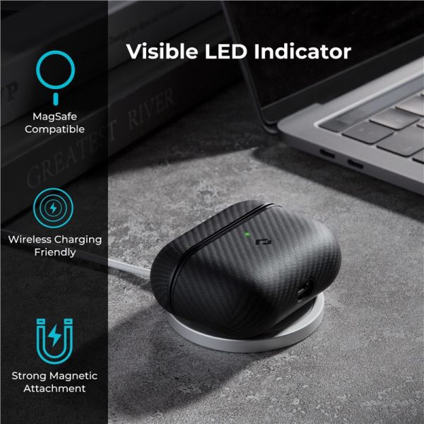 Pitaka MagEZ case black/grey - Airpods Pro (APM5001) - Image 4