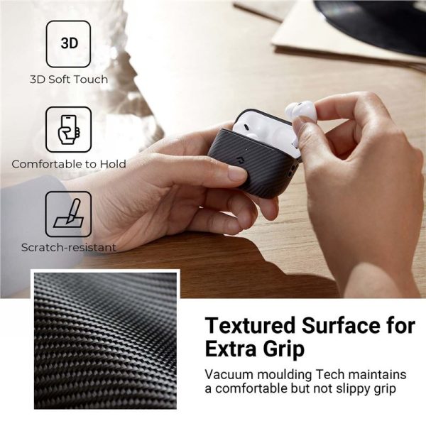 Pitaka MagEZ case black/grey - Airpods Pro/Pro 2 (APM7001) - Image 4
