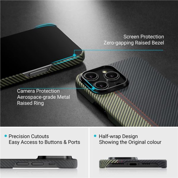 Pitaka Fusion Weaving MagEZ Case 3 overture-Apple iPhone 14 Pro (FO1401P) - Image 6