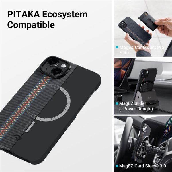 Pitaka Fusion Weaving MagEZ Case 3 rhapsody-Apple iPhone 14 Plus (FR1401M) - Image 7