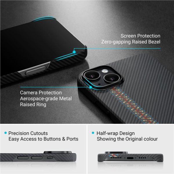 Pitaka Fusion Weaving MagEZ Case 3 rhapsody-Apple iPhone 14 (FR1401) - Image 6