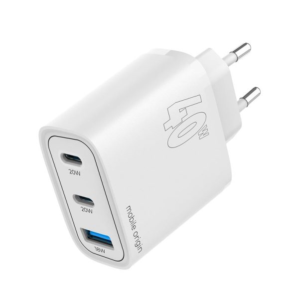 Mobile Origin GaN 40W Wall Charger MO13 1 USB-A + 2 USB-C (FRL-GAN40W-MO13) - Image 6