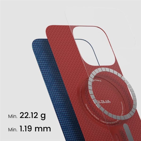 Pitaka Tactile Woven Case PTK Dark Blue-Apple iPhone 16 Pro Max (KI1603PTKP) - Image 3