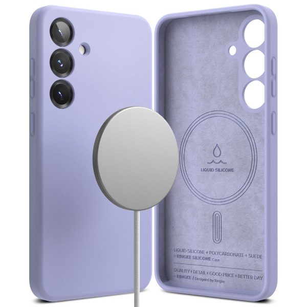 RINGKE SILICONE MAGNETIC MAGSAFE-SAMSUNG GALAXY S25+ PLUS LAVENDER - Image 2