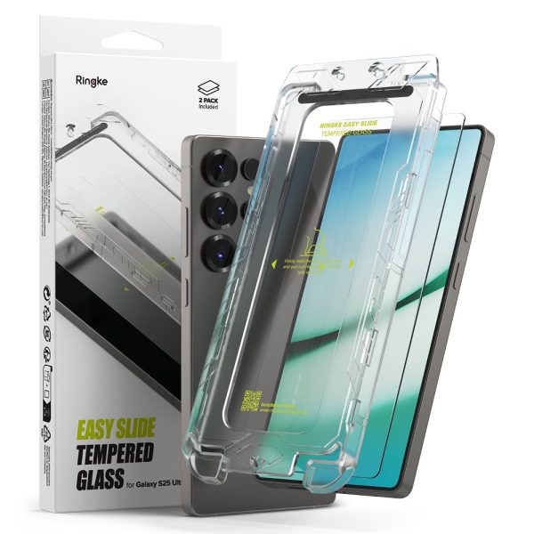 SZK?O HARTOWANE RINGKE EASY SLIDE 2-PACK GALAXY S25 ULTRA CLEAR