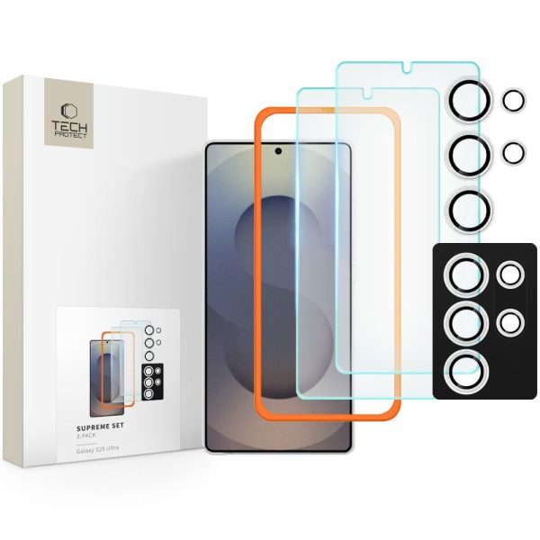 SZK?O HARTOWANE TECH-PROTECT SUPREME SET 3-PACK GALAXY S25 ULTRA CLEAR