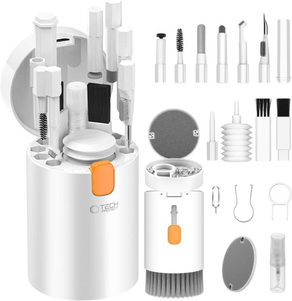 TECH-PROTECT CS01 CLEANER SET 20IN1 FOR PHONE & EARPHONE & TABLET & LAPTOP WHITE - Image 4