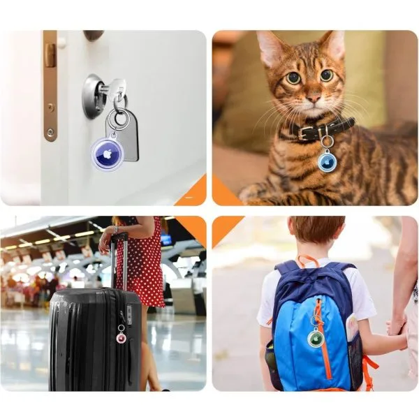 Θήκη Apple AirTag 1 / 2 Tech-Protect Icon Clear 4-Pack - Image 6