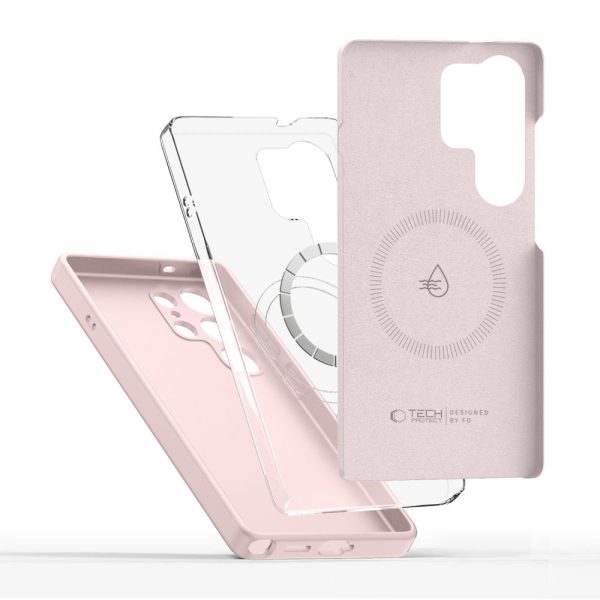 TECH-PROTECT LIQUID SILICONE MAGSAFE GALAXY S25 ULTRA PINK PEARL - Image 2