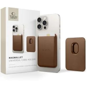 Μαγνητική Θήκη Καρτών MagSafe Tech-Protect MagWallet Brown