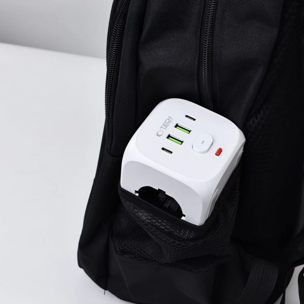 TECH-PROTECT PCL3X4 POWER SOCKET 2 USB & 2 TYPE-C & 3 SOCKET WHITE - Image 7