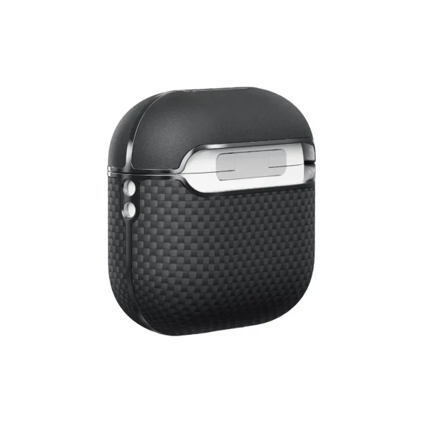 Pitaka Aramid Fiber Magnetic Case black/gray - AirPods 4 (APM2404) - Image 3