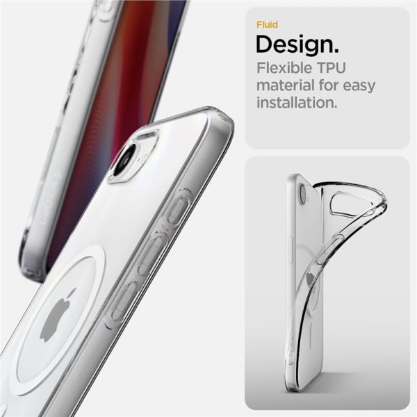 Spigen Crystal Flex MagSafe clear white-Apple iPhone 16e (ACS09127) - Image 4