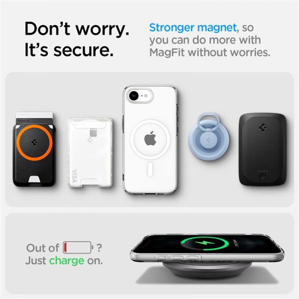 Spigen Crystal Flex MagSafe clear white-Apple iPhone 16e (ACS09127) - Image 5