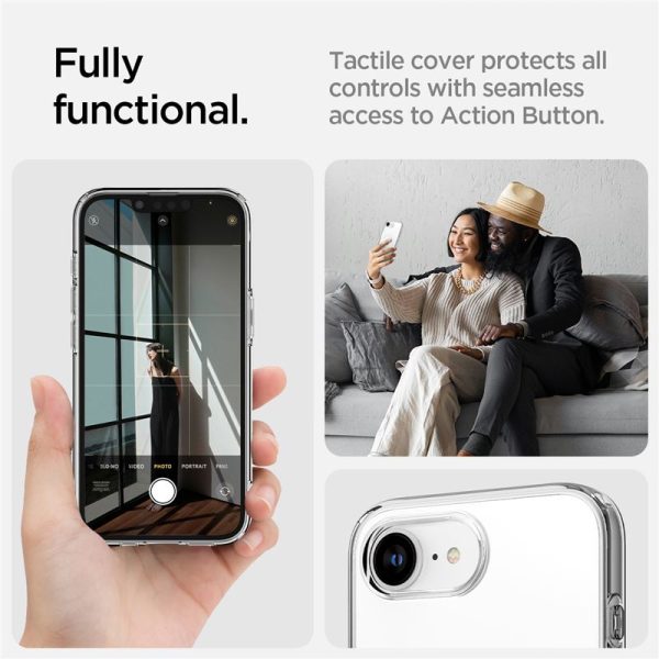 Spigen Crystal Flex MagSafe clear white-Apple iPhone 16e (ACS09127) - Image 6