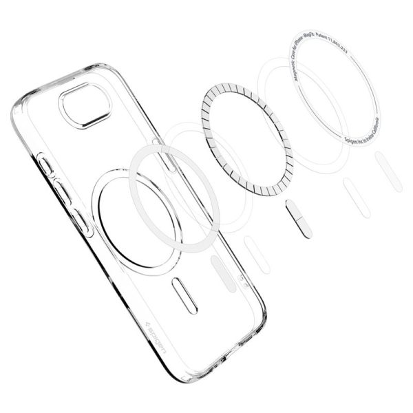 Spigen Crystal Flex MagSafe clear white-Apple iPhone 16e (ACS09127) - Image 12