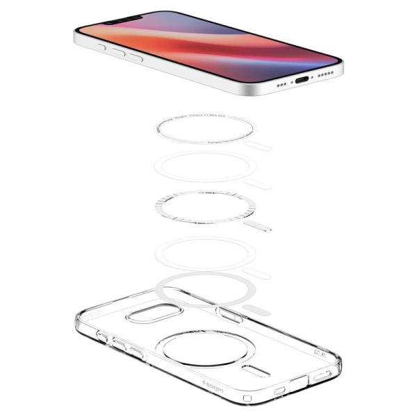 Spigen Crystal Flex MagSafe clear white-Apple iPhone 16e (ACS09127) - Image 14