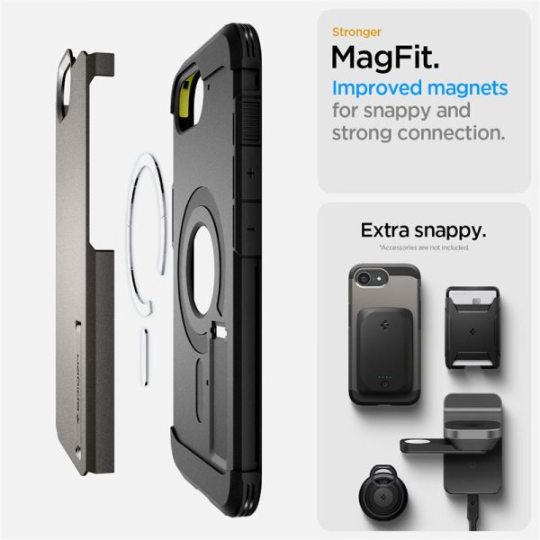 Spigen Tough Armor MagSafe gunmetal-Apple iPhone 16e (ACS09136) - Image 7