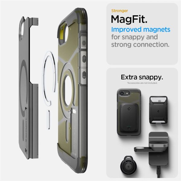 Spigen Tough Armor MagSafe frost black-Apple iPhone 16e (ACS09138) - Image 7