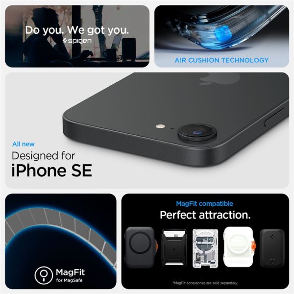Spigen Ultra Hybrid S MagSafe frost black-Apple iPhone 16e (ACS09149) - Image 6