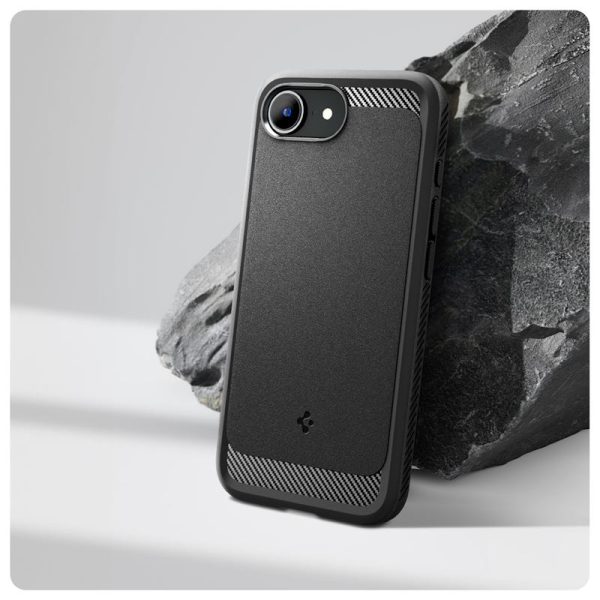 Spigen Rugged Armor MagSafe matte black-Apple iPhone 16e (ACS09152) - Image 5