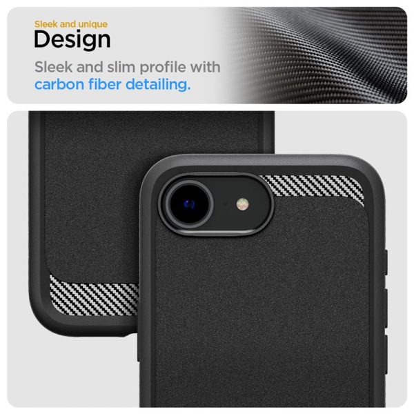 Spigen Rugged Armor MagSafe matte black-Apple iPhone 16e (ACS09152) - Image 6