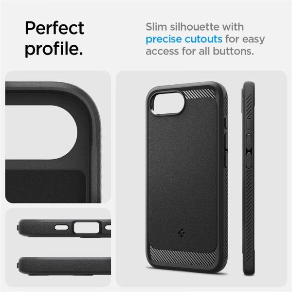 Spigen Rugged Armor MagSafe matte black-Apple iPhone 16e (ACS09152) - Image 9