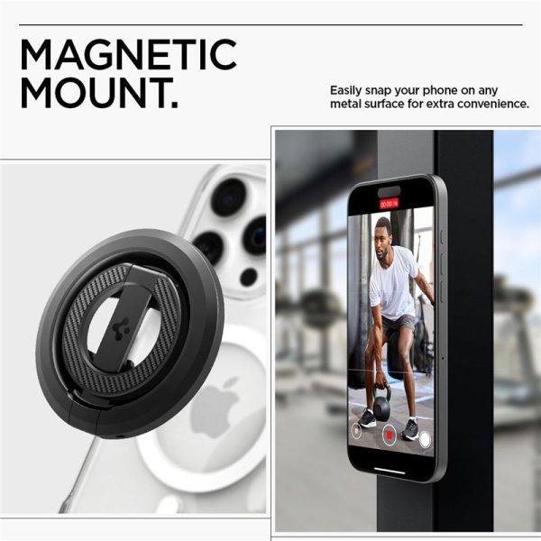 Spigen O-Mag Magnetic Phone Holder with Adjustable Stand black (AMP08822) - Image 4