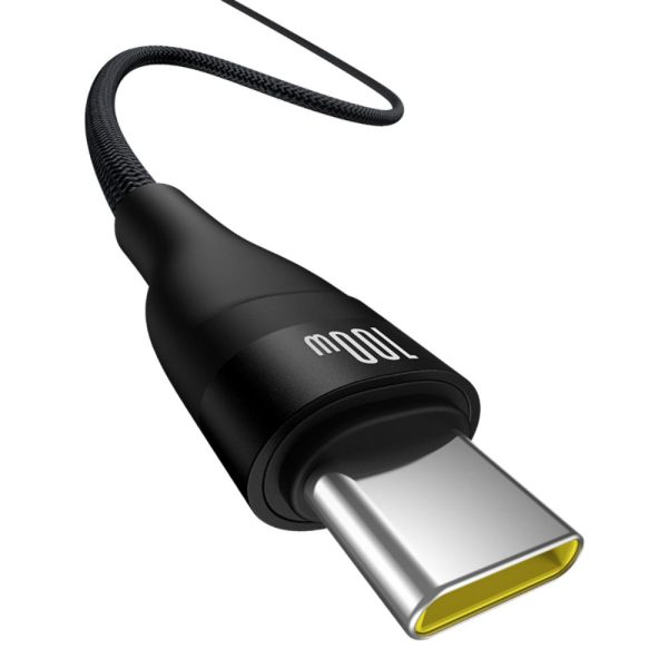 Baseus Flash 2 Charging Cable  USB to Type-C 100W 1m Cluster Black (P10311804111-00) - Image 2