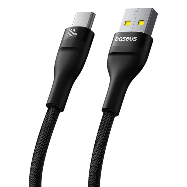 Baseus Flash 2 Charging Cable  USB to Type-C 100W 1m Cluster Black (P10311804111-00) - Image 3