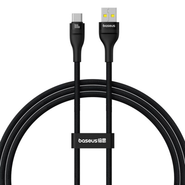 Baseus Flash 2 Charging Cable USB to USB-C 100W 1m Cluster Black (P10311804111-00)