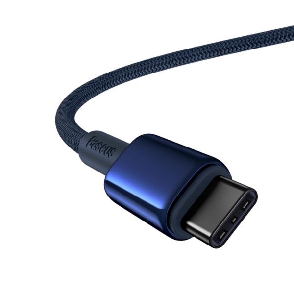 Baseus Tungsten Gold Fast Charging Data Cable Type-C to Type-C 100W 2m Deepsea Blue (P10319800321-04) - Image 2