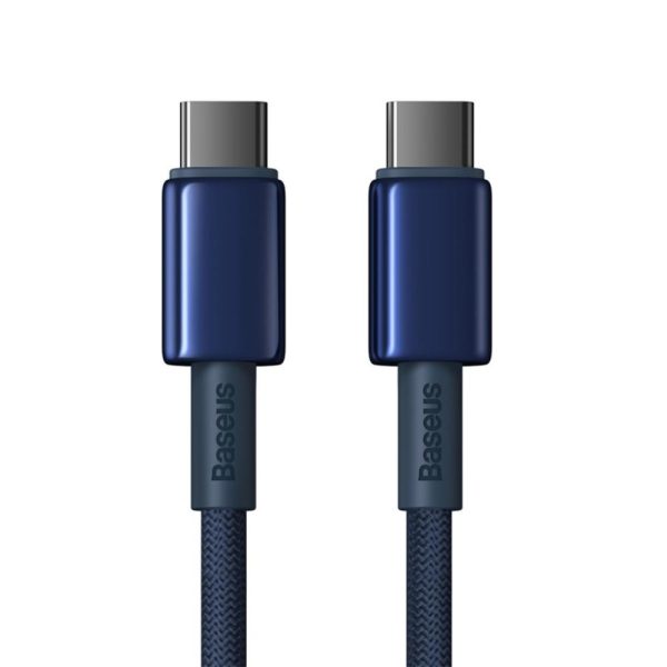 Baseus Tungsten Gold Fast Charging Data Cable Type-C to Type-C 100W 2m Deepsea Blue (P10319800321-04)