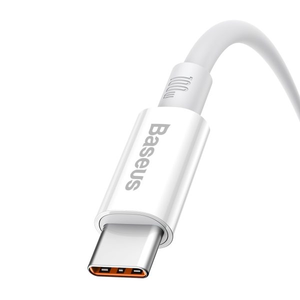 Baseus cabel Superior USB - USB-C 0,25m moon white 100W (P10320102214-00) - Image 4