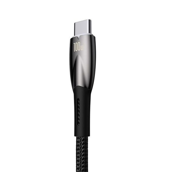 Baseus Cable  Glimmer USB to Type-C 1,0m black 100W (CADH000401) - Image 4