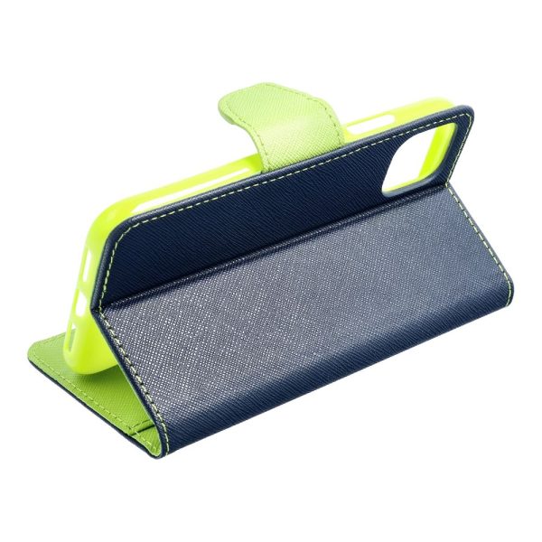 Θήκη Fancy Book case for Samsung A36 Navy / Lime - Image 2