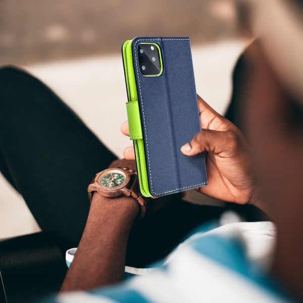 Θήκη Fancy Book case for Samsung A36 Navy / Lime - Image 6