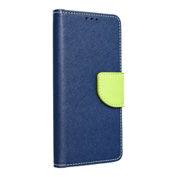 FANCY Book case for SAMSUNG A36 navy / lime