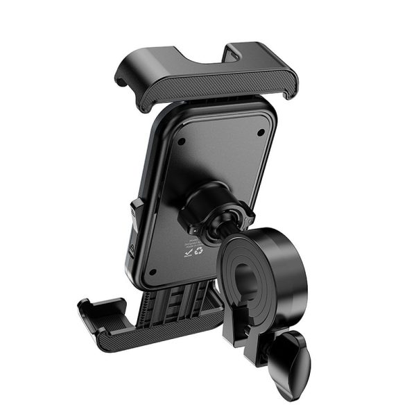 HOCO bike / motorcycle clamp holder for handlebar H82 black metal gray - Image 2