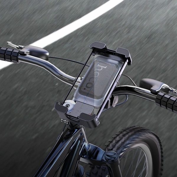 HOCO bike / motorcycle clamp holder for handlebar H82 black metal gray - Image 7