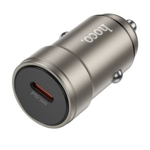 HOCO car charger Type C PD QC 30W Z57 metal gray